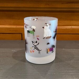 Culver Halloween Dogs Frosted Glass Cup